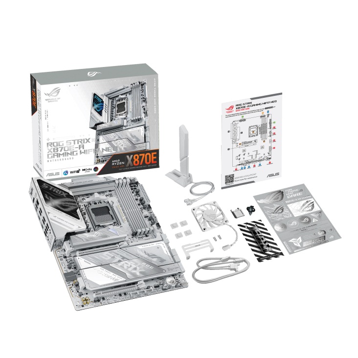 ASUS AMD ROG STRIX X870E-A GAMING NEO (AM5) ATX Motherboard, DDR5 256GB, PCIe 5.0, 4x M.2, 1x HDMI, Wi-Fi 7, 5Gb LAN, USB4, 4K, ATX image 4