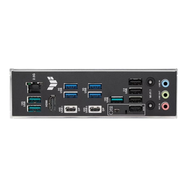 ASUS AMD TUF GAMING X870E-PLUS WIFI7 (AM5) ATX Motherboard, DDR5 256GB 8000+MT/s, PCIe 5.0, 4xM.2, 2.5GbE, WiFi 7, USB4 40Gbps image 4