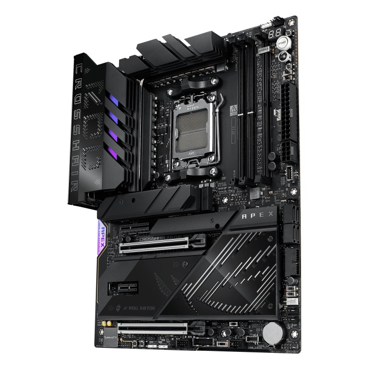 ASUS AMD ROG CROSSHAIR X870E APEX (AM5) ATX Motherboard, DDR5, 18+2+2 Power Stages, AI Cache Boost, PCie 5,0 2x X16, 3x M.2, USB 4, Wi-Fi 7 image 2
