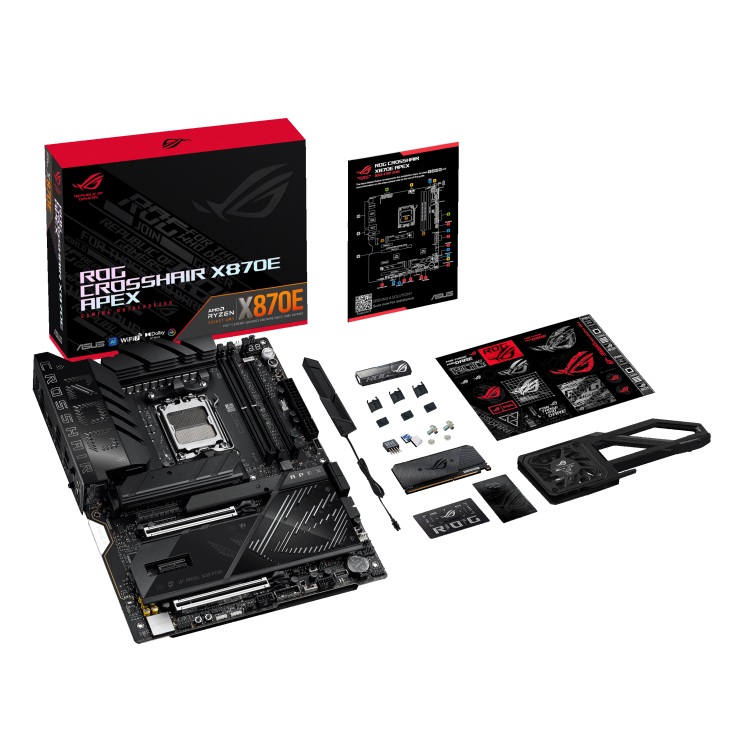 ASUS AMD ROG CROSSHAIR X870E APEX (AM5) ATX Motherboard, DDR5, 18+2+2 Power Stages, AI Cache Boost, PCie 5,0 2x X16, 3x M.2, USB 4, Wi-Fi 7 image 4