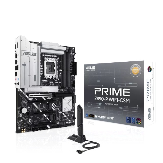 ASUS PRIME Z890-P WIFI-CSM LGA1851 ATX Motherboard 192GB, DDR5, 1 x PCIe 5.0 x16 slots, 4 x M.2 slots, 4 x SATA 6Gb/s image 4