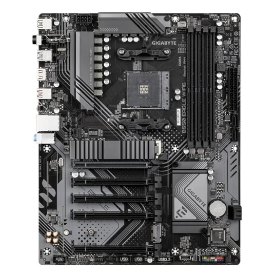 B550 EAGLE WIFI6 AMD ATX motherboard with AM4 support, Ryzen 3000–5000 CPUs, DDR4 up to 128GB, PCIe 4.0, dual M.2, Wi-Fi 6, Bluetooth 5.3 HDMI 2.1 image 2