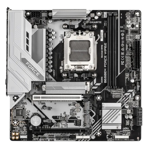 Gigabyte B650EM FORCE WF6E, AM5, Support for DDR5,  1 x HDMI port, 1 x PCI Express x16 , 3x  M.2. 4x USB 3.2 image 2