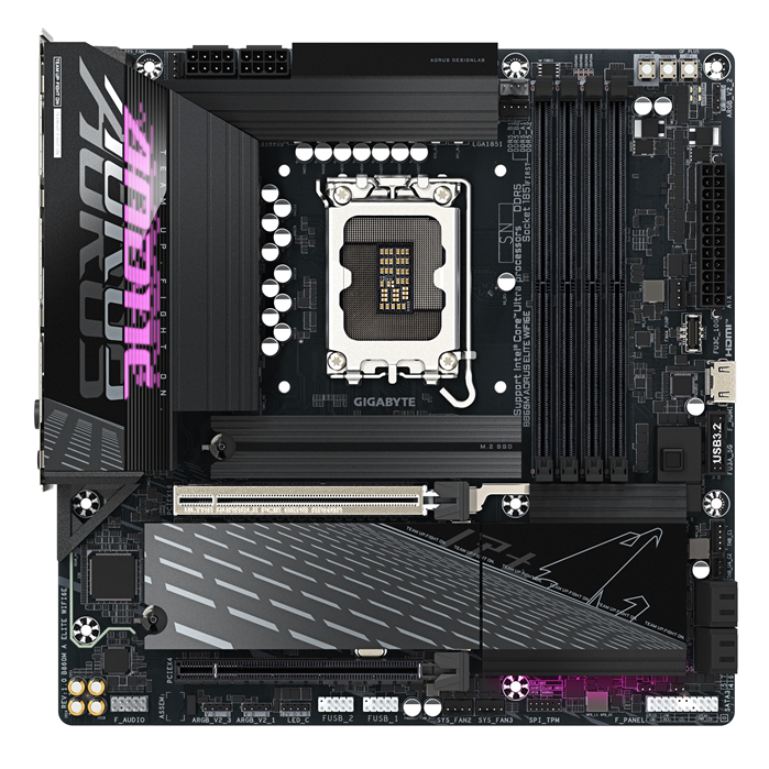 Gigabyte M/B B860M A ELITE WIFI6E 1.0,  Intel ® B860, 4 x DDR5 up to 256 GB, 2x HDMI, 2 x PCI Express x16, 3 x M.2, 4 x SATA, 8x USB 3.2 image 2