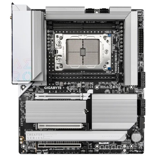 (LS) Gigabyte TRX50 AERO D AMD Ryzen Motherboard 4x DDR5~256GB,2x PCIe x16 slots, 4x M.2, 8x SATA 6Gb/s connectors, 11x USB 3.2, 4x USB2.0, 2x image 2