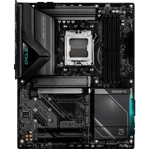 Gigabyte X870E EAGLE WIFI7 AM5 ATX, Ryzen 9000/8000/7000, 4×DDR5 256GB, PCIe 5.0 M.2, USB4, Wi-Fi 7, 5GbE LAN, ALC1220, HDMI, Q-Flash Plus image 2