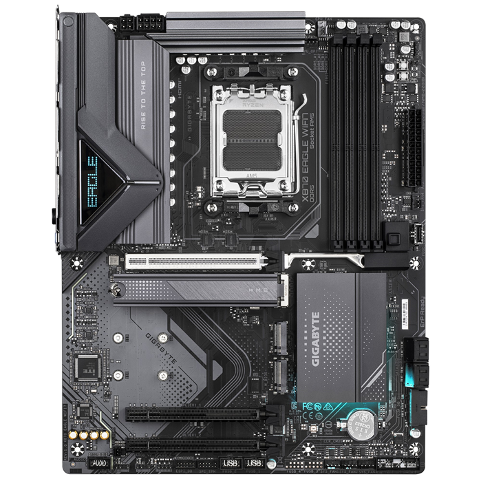 Gigabyte X870 EAGLE WIFI7 AMD AM5 ATX Motherboard 4x DDR5~256GB,3x PCIe x16, 3x M.2, 4x SATA 6, 4x USB 3.2, 4x USB2.0, 2x USB-C image 2