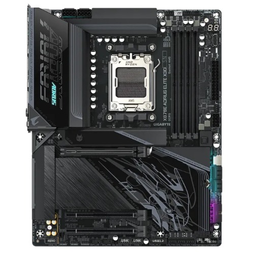 Gigabyte X870E AORUS ELITE X3D AM5 ATX, Ryzen 9000/8000/7000, 4×DDR5 256GB, PCIe 5.0 M.2, USB4, Wi-Fi 7, BT 5.4, 5GbE LAN, ALC1220, HDMI, Q-Flash Plus image 2