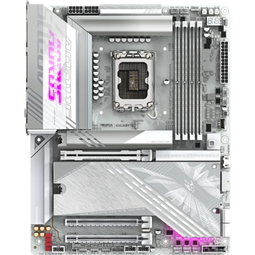 Gigabyte Z890 AORUS ELITE X ICE MB Intel LGA 1851 ATX Motherboard, 4x DDR5 ~256GB, 3x PCI-E x16, 4x M.2, 4x SATA,  5x USB 3.2, 1x USB-C, 4x USB 2.0 image 2