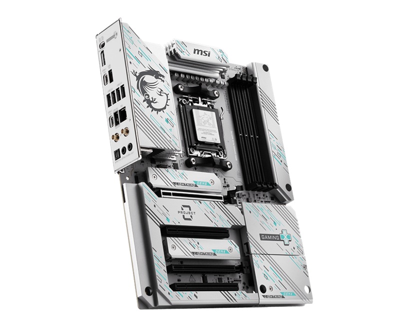 MSI B850 GAMING PLUS WIFI PZ, AMD Ryzen, 4x DDR5 256GB, 4x PCIe x16 slot, 3x M.2, 4x SATA 6G, 8x USB 2.0,  Wi-Fi 7, Bluetooth 5.4 image 3