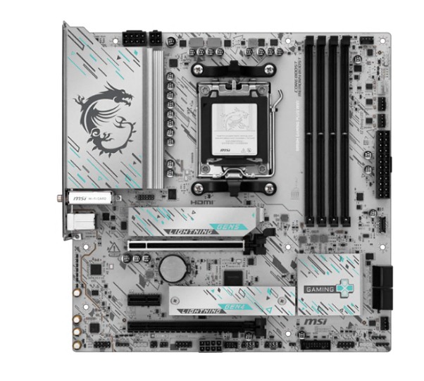 MSI B850M GAMING PLUS WIFI, AMD AM5, 4 x DDR5 up to 256 GB, 1 x HDMI, 2 x PCI Express x16, 2 x M.2, 4x USB 2.0, Wi-Fi 7 image 2