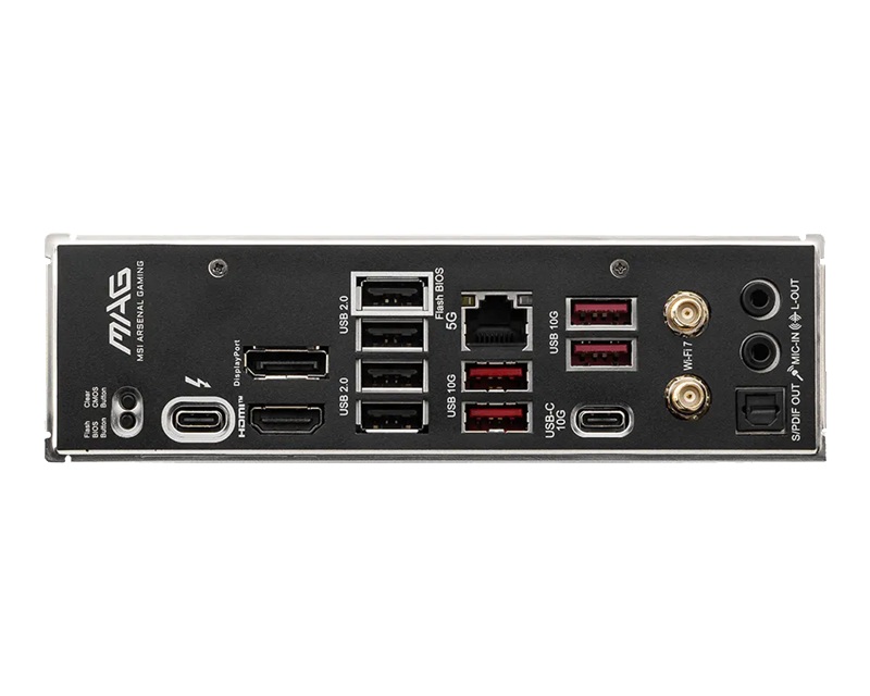 MSI MAG B860 TOMAHAWK WIFI, INTEL B860, 4x DDR5 256GB, 1x HDMI, 2x PCI-E x16 slot, 1x PCI-E x1, 3x M.2, 4x SATA 6G, 8x USB 2.0. Intel® Killer™ BE1750 image 4