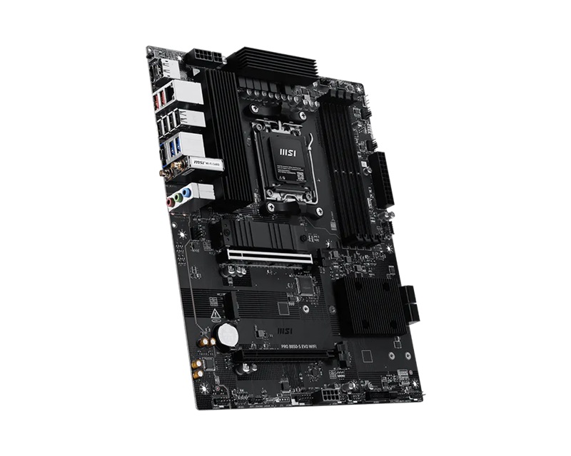 MSI PRO B850-S EVO WIFI, AMD B850, AM5, Ryzen 9000/8000/7000, 4xDDR5 256GB 8200+MT/s OC, PCIe 5.0 x16, 3xM.2, 5G LAN, Wi-Fi 7, 3yr wty image 3
