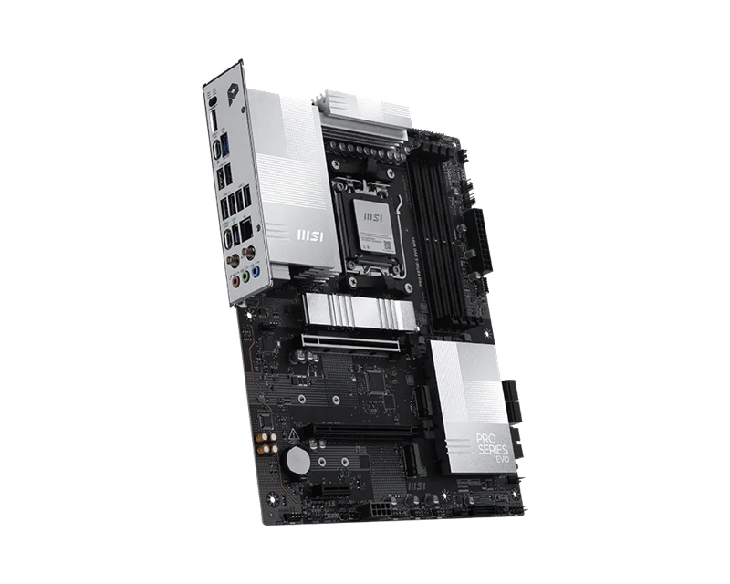 MSI PRO X870E-S EVO WIFI, AMD X870E, AM5, DDR5 256GB, PCIe 5.0, 3x M.2, Wi-Fi 7, 5G LAN, USB 40Gbps image 3
