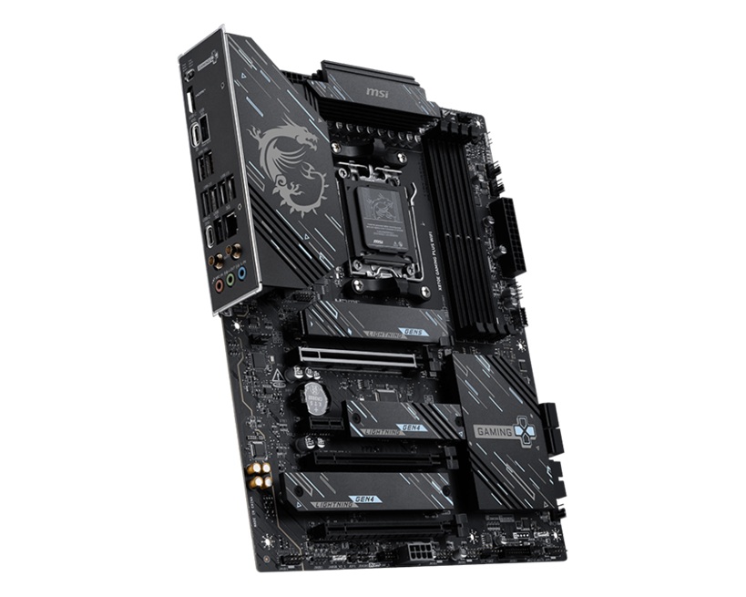 MSI X870E GAMING PLUS WIFI, AM5, Ryzen 7000-9000, X870E, DDR5-8200+, PCIe5 x16, M.2 Gen5, WiFi7, BT5.4, 5G LAN, USB4, USB20G, Audio7.1, 8CH HD Boost image 3