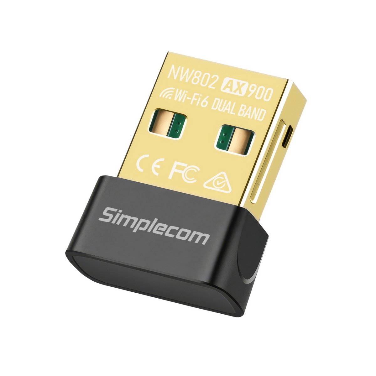 Simplecom NW802 AX900 Dual Band WI-FI 6 USB Wireless Nano Adaptor